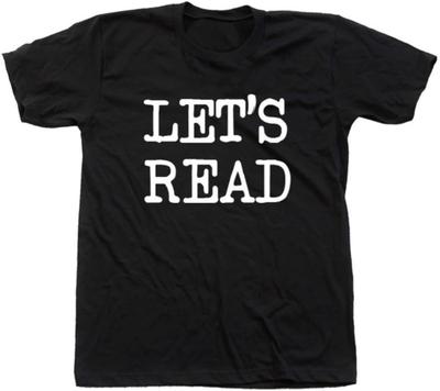 Unisex Cotton Let's Read Funny Book Lover Graphic T-Shirt