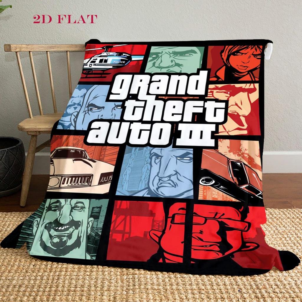 Grand Theft Auto V: Coperta Azione e Avventura coperta Arredamento Casa Coperta per riposo in ufficio Coperta in peluche per esterni Coperta per aria condizionata