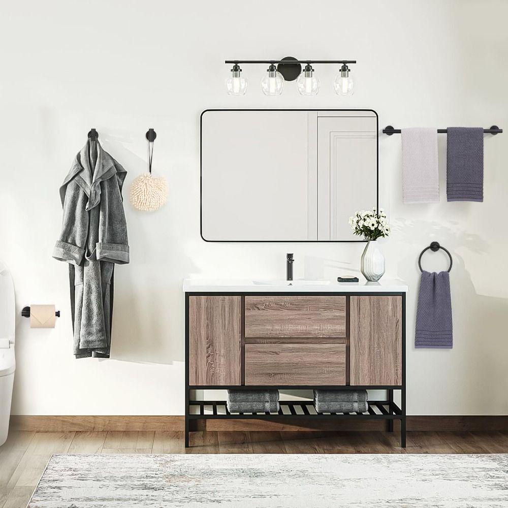 Rustproof Bath Towel Holder 5 Pieces Towel Bar Set Premium Quality Bathroom Hardware Set  Hotel