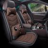 Full Coverage Linen Cartoon Panda Car Seat Cushion - Universal Fit, 2020