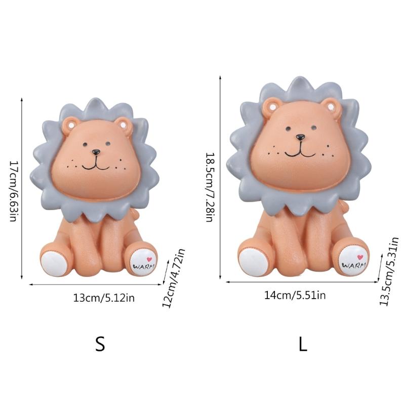 Cartoon Lion Piggy Banks Kid Children Money Box for Living Room Home Decorations
