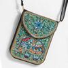 Bohemian Style Pu Flower Embellished Shoulder Bag With Magnet Closure For Daily Use