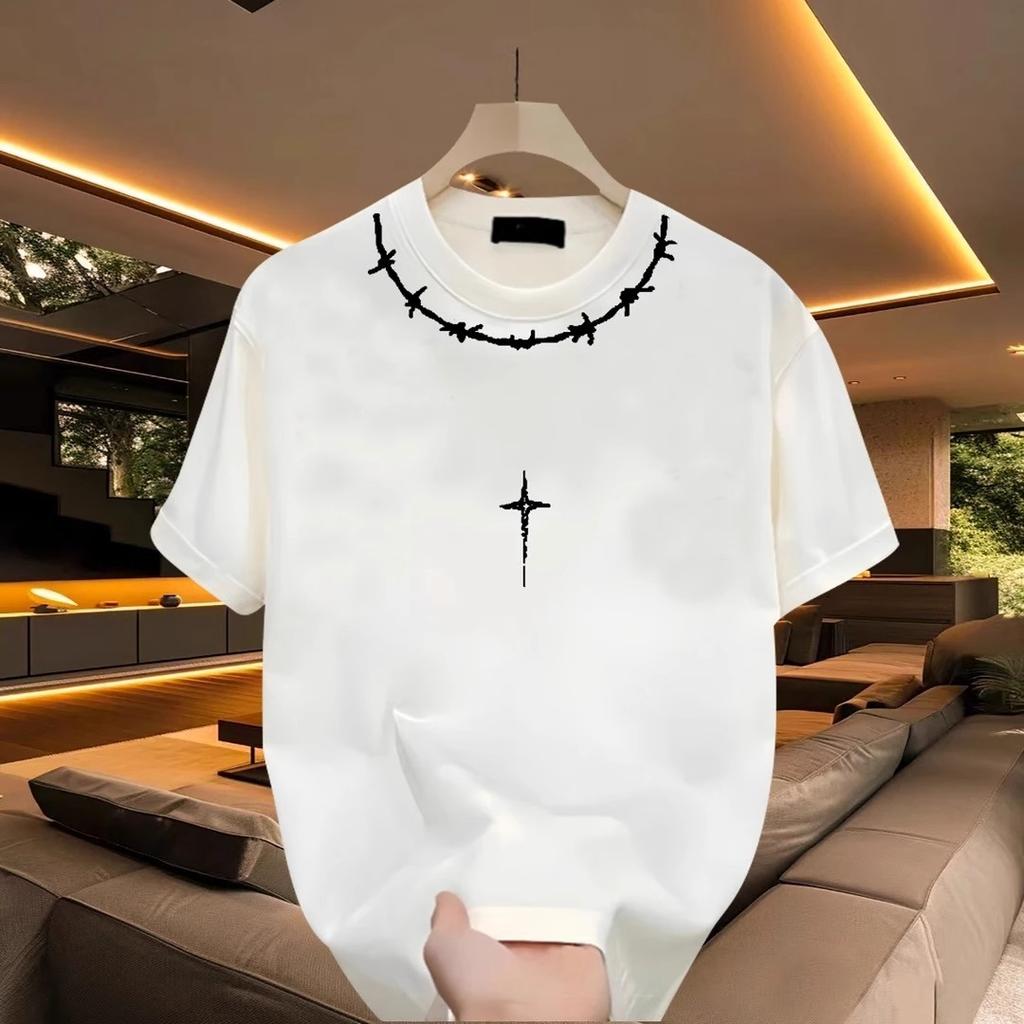 Summer Men Women Round Neck Short Sleeve Print T Shirt Breathable Sport Tops