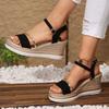 Módní dámské sandály Nové ležérní platformové boty na vysokém podpatku pro ženy Klínky Luxusní módní sandály Letní pohodlné Sexy sandály pro ženy
