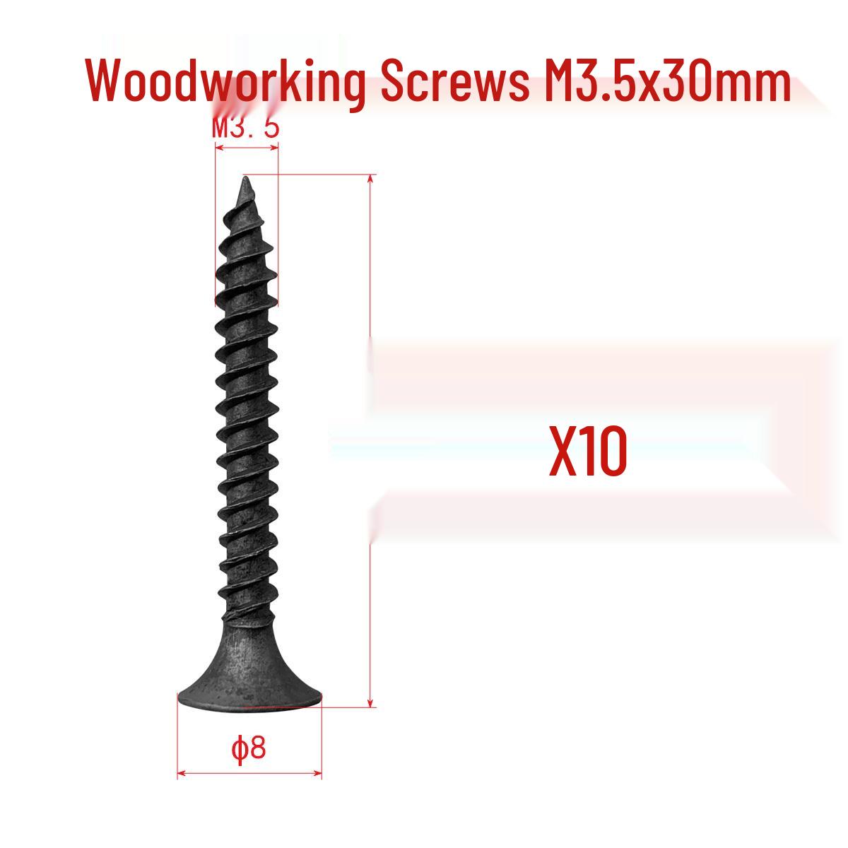 

Сірі фосфатовані саморізи M3.5 з потайною головкою для гіпсокартону та дерева