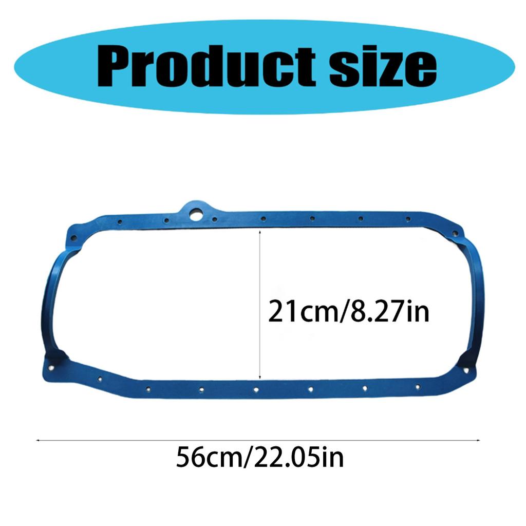 Ocelové jádro Gumové těsnění olejové vany pro motor SB SBC Small Block Chevy 305 350 1986-1995 Automatické příslušenství pro opravy motoru