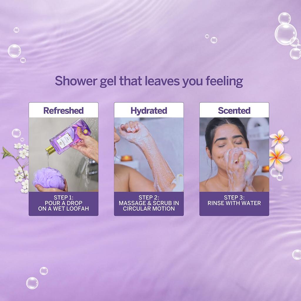 Yardley London Morning Dew Shower Gel With Lily Of The Valley And Frangipani Extracts, No Parabens Or Silicones, Gentle Hydrating Body Cleanser 250ml