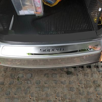 Stainless Steel Rear Bumper Protector Sill Trunk Guard Cover Trim Car Styling for Skoda Superb