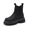 3233 autumn and winter velvet leather Martin boots women's thick-soled one-pedal cigarette boots women's casual small size short boots women