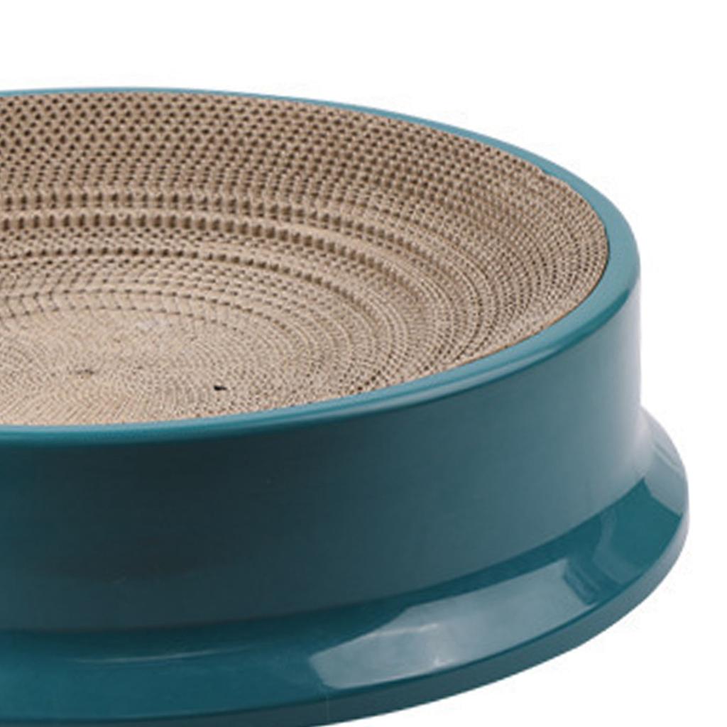 Cat Scratcher Bed with Replaceable Scratching Board Large Round Shape Scratch Resistant   Multifunction Cat Scratcher