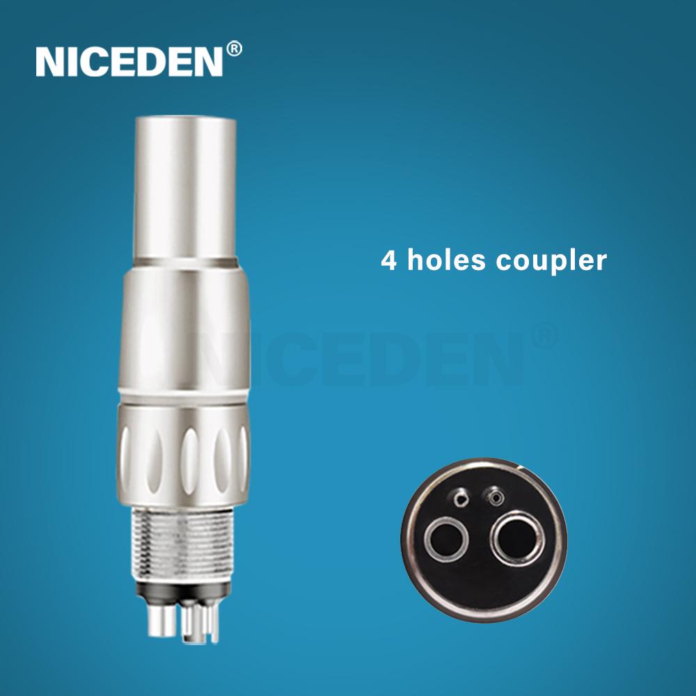 Niceden AI-X600L 21W Power Stainless Steel Standard Head Air Turbine High Speed Handpiece Dentals Optical LED N-Coupling Tools Materials