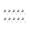 10Pcs Pegboard Hooks Straight Upturned Design Iron Shelf Display Hangers for Supermarkets Home Organization