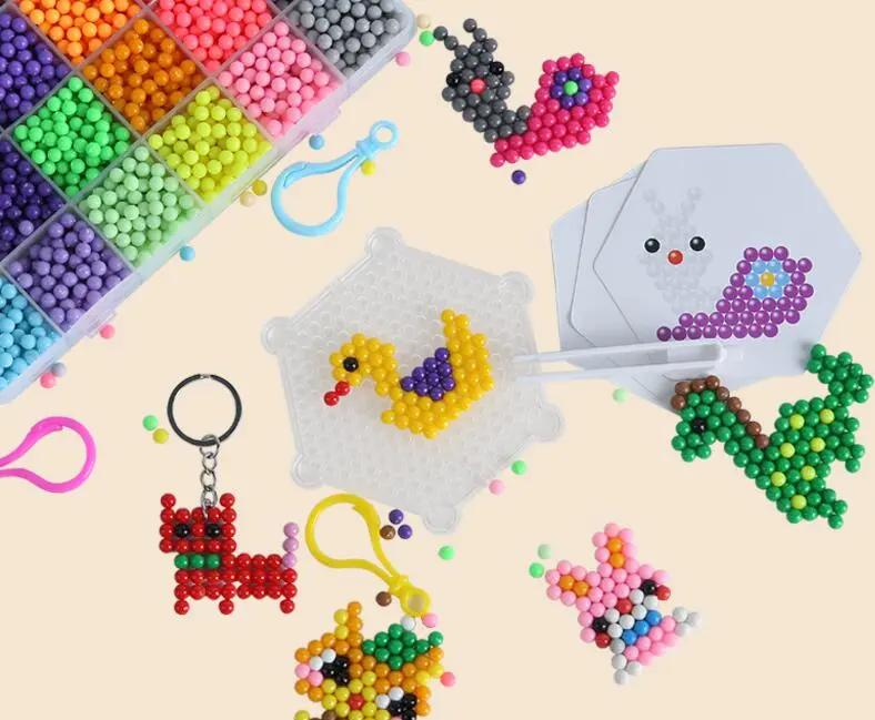 Refill Pack 300Pcs/Bag 36 Colors 5Mm Water Beads Spray Magic Beads Educational 3D Puzzles Accessories For Children Toys