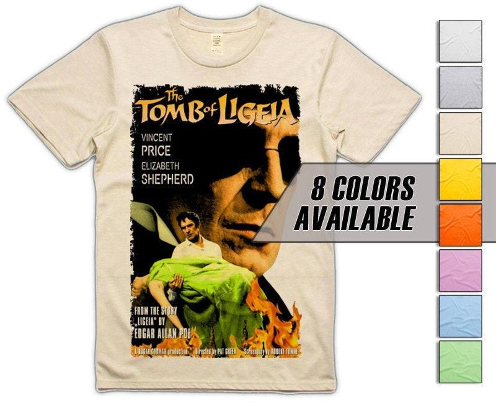 The Tomb of Ligeia V8 (Poe) Men s T-Shirt all sizes S-5XL 8 Colors available 4XL