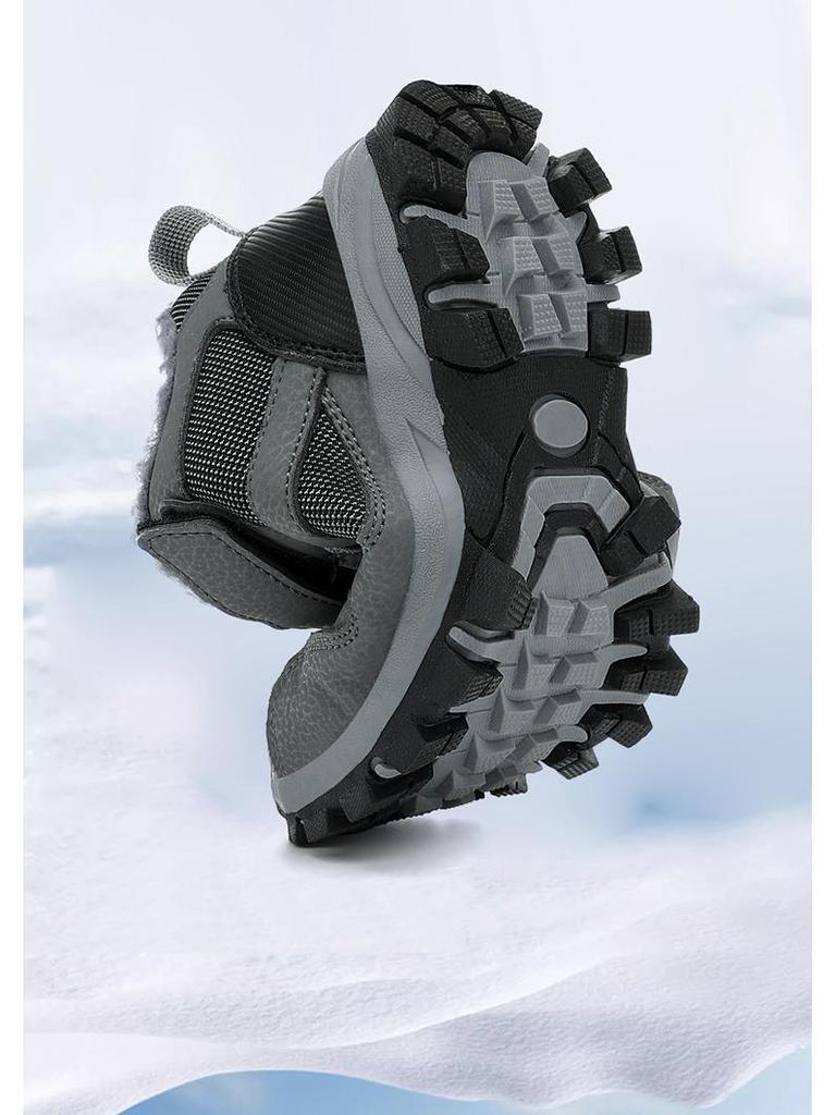 Vintersnestøvler for gutter: Utendørs Lær, Ekstra Tykt, Varmt, for Barn