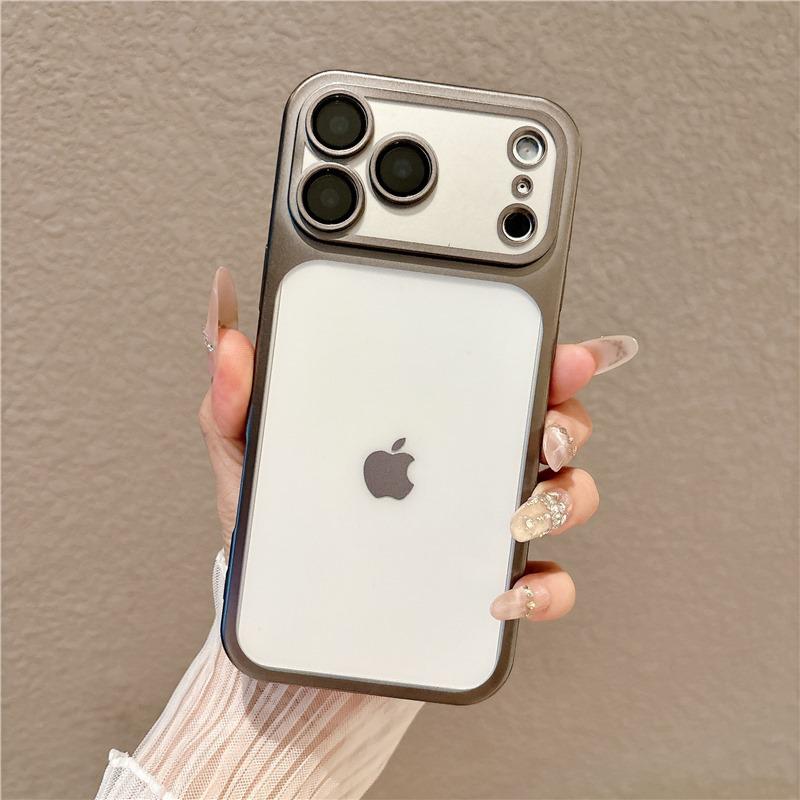 

Electroplated Frosted iPhone Case: Soft Silicone, Skin-Feel, Full Coverage for iPhone 16, 15, and 12. 12 Pro Max