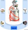 10L Water Bag, Colorful Spray Gun, Latex Paint Sprayer Machine, Coating & Sand Spray, Water Storage Pressure System