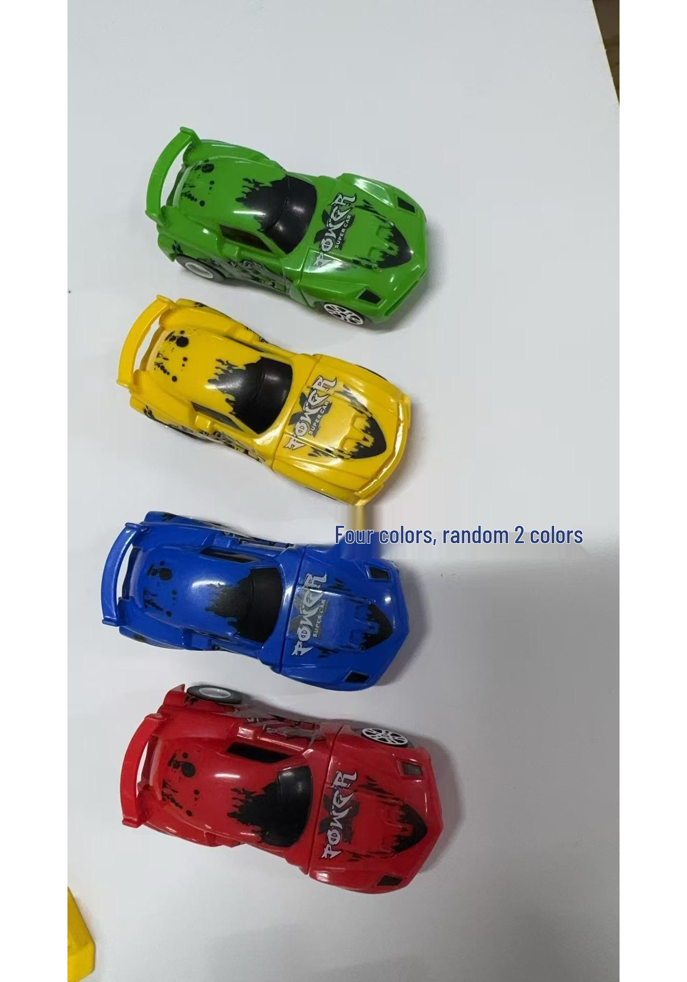 Cross-Border Boys High-Speed Racing Car Track Set with Pull-Back Alloy Cars - Parent-Child Toy Gift