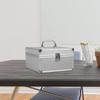 Case Office Bins with Folding Handles Container Organizer for Valuables Financial Files Documents