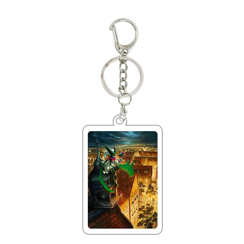 1pc Anime Charizard Mewtwo Gardevoir Cartoon Cool Game Characters Self Made Acrylic Keychain 5cm Pendant Decor Gifts Wholesale