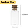 10 Mini Glass Bottles with Cork Lids - 3ml Empty Spell Jars, Tiny ing Bottles for DIY Crafts and Decoration
