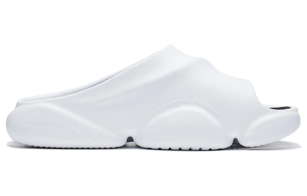 Li Ning BADFIVE Slide EVA Slide Slippers Men's White Black ABTT003-1