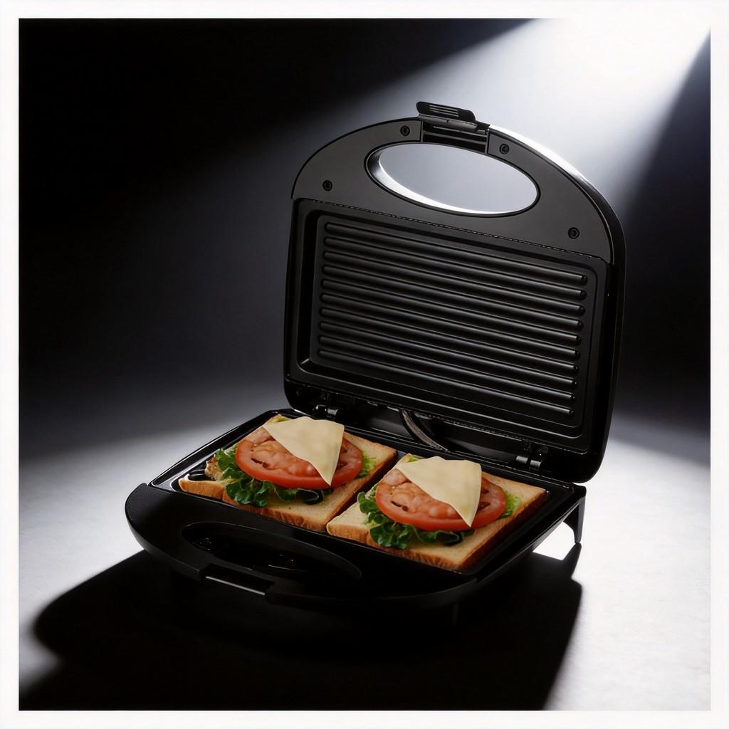 Multifunction Breakfast Sandwich Maker With Mechanical Control For Family Kitchen