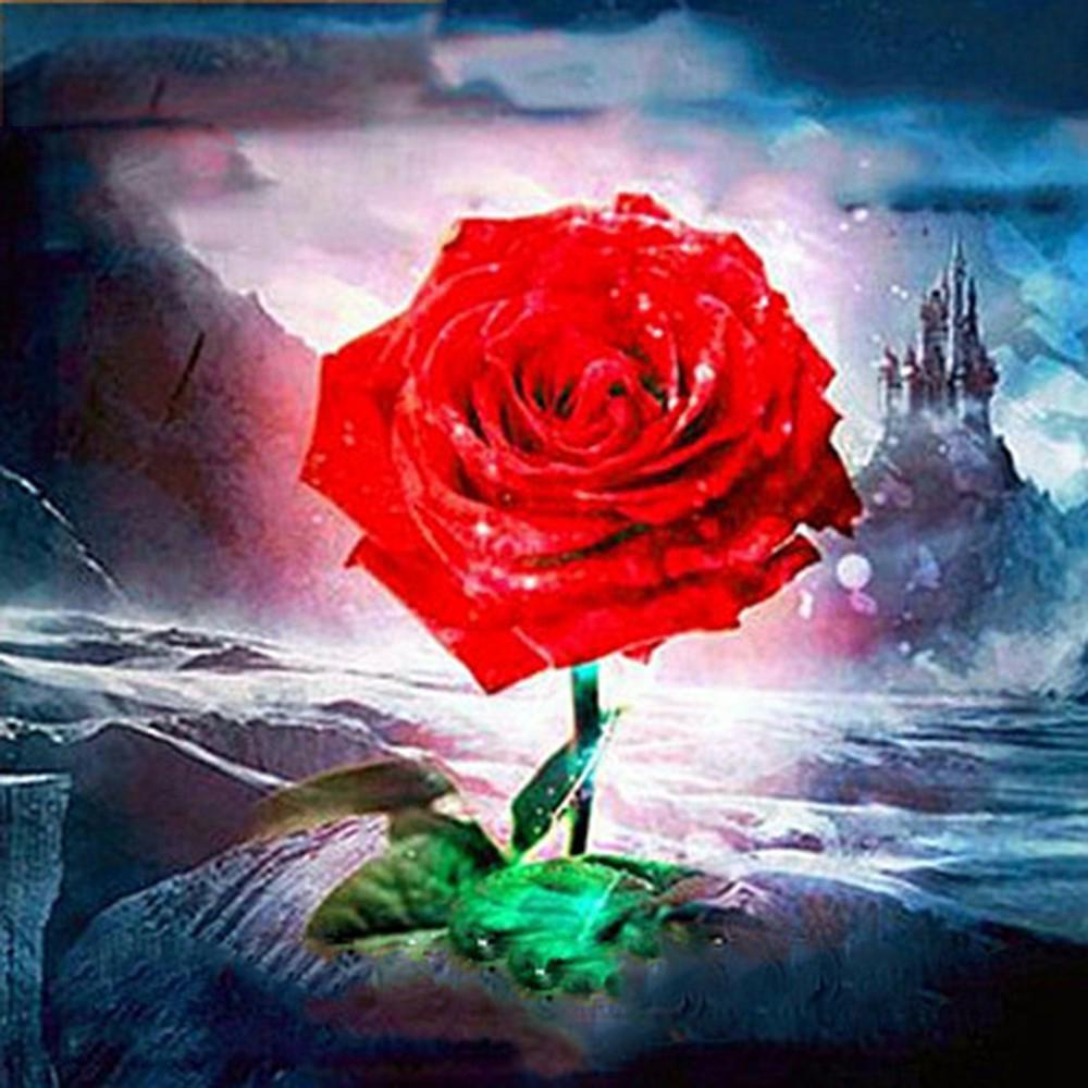 5d Diamond Painting Full Drill Square Landscape Flowers Diamond Embroidery Sale Plant Mosaic Home Decor