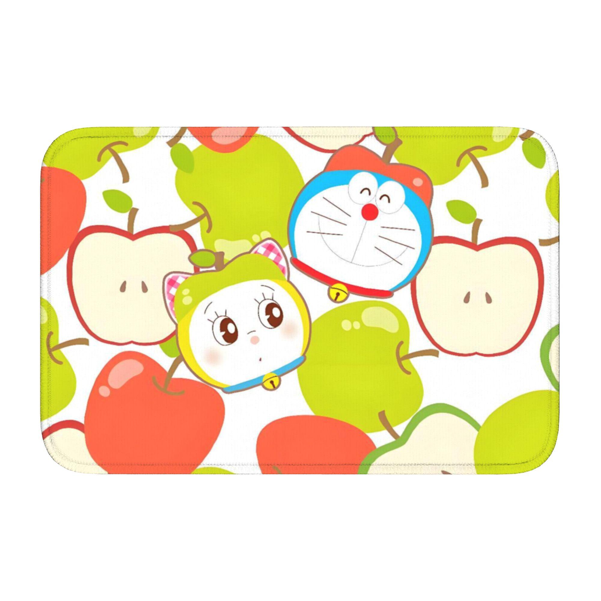 

D-Doraemons Cartoon Doormat Non-Slip Bath Kitchen Welcome Mat Living Room Door Floor Entrance Carpet Rug Footpad 60cm x 90cm