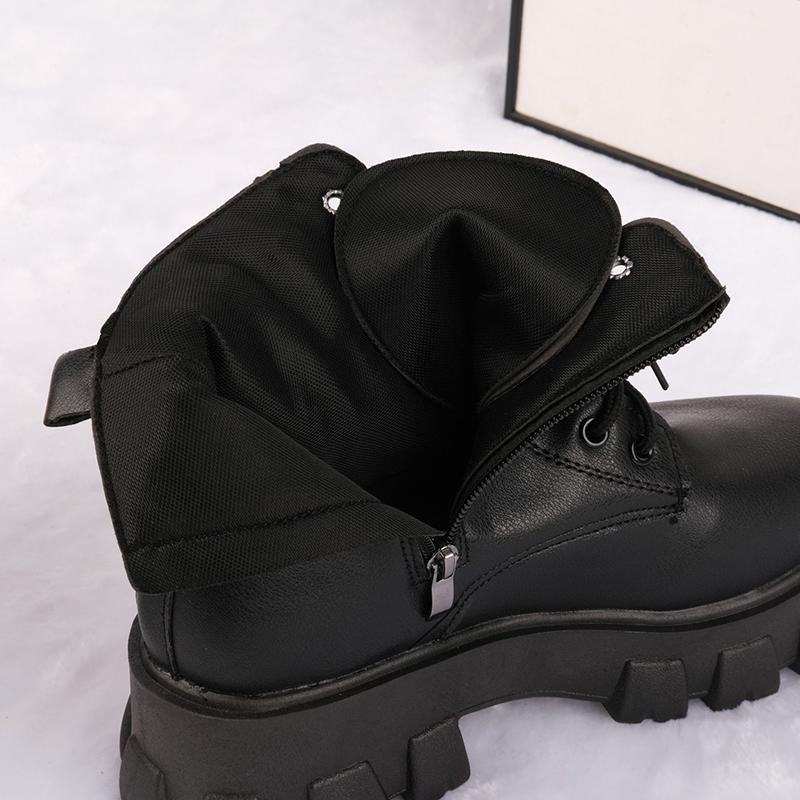 Booties Korean Style Fleece Lined Autumn Winter High Shoes Women's Boots High Heel Mid Calf Bootsins
