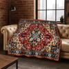 Persisches Bohème-Serienmuster Flanelldecke Weiche Warme Decke für Zuhause Schlafzimmer Büro Reise Camping Picknick Geschenk An Freund