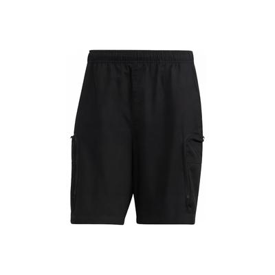 Einfarbige Logo-Print Lässige Gerade Geschnittene Shorts Herren Unterteile Schwarz HM2984