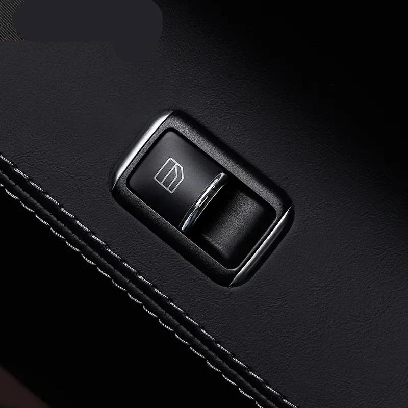 Tür Fensterheber Tasten Aufkleber ABS Chrom Zierleisten Abdeckung Zubehör Autostyling für Tesla Model S Model X Autozubehör