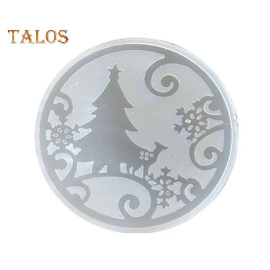 Cupă Mat Mat Decorativ Antiaderent 9 Stiluri Utilă Craciun Cup Mat Mold pentru Crăciun