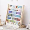 Solid Wood Children's Bookshelf - Floor Standing Storage for Kids' Room or Kindergarten