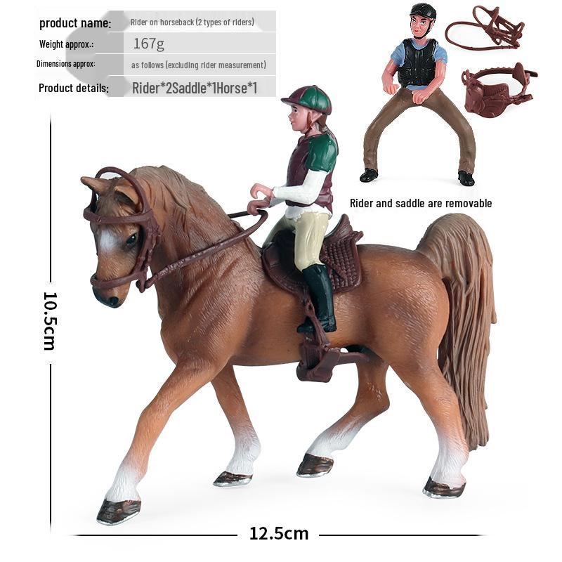 Children's Thousand-Mile Horse Simulation Model Toy and Sand Table Set