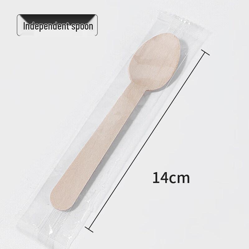 ZISIZ Disposable Paper Dessert Spoon