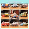 Cute Cartoon Car Pillow Plush Toy For Children Including Fire Trucks And Police Cars