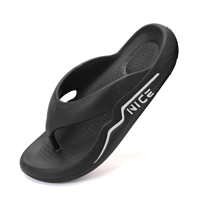 Summer Men's Slippers Flip Flops Printing Sandals Woman Graffiti Anti-slip Luxury Outdoor Thick Beach Slides Male Couple Shoes