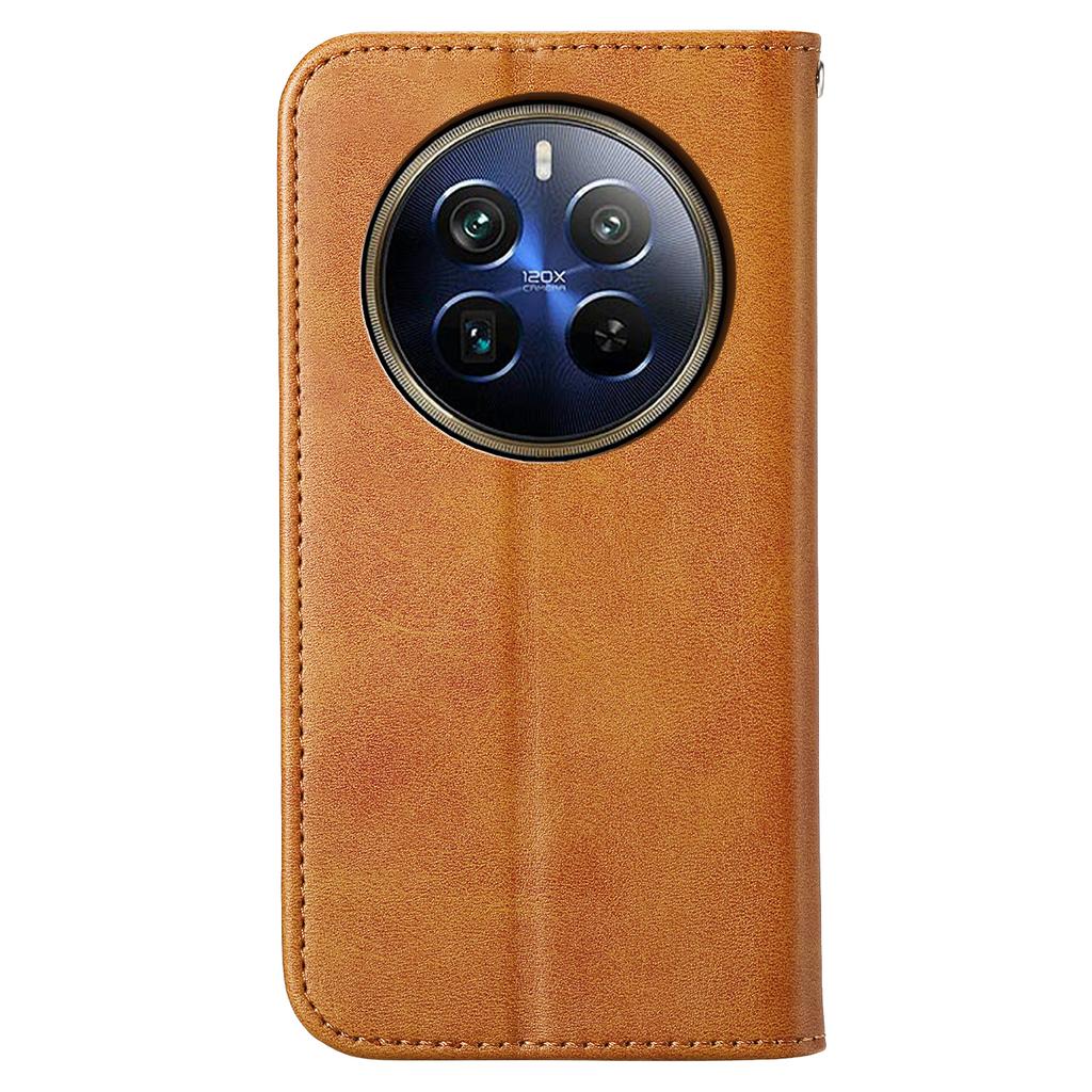 For Realme 12 Pro 5G/Realme 12 Pro+ 5G Case Rhombus Imprinted PU Leather+TPU Phone Cover