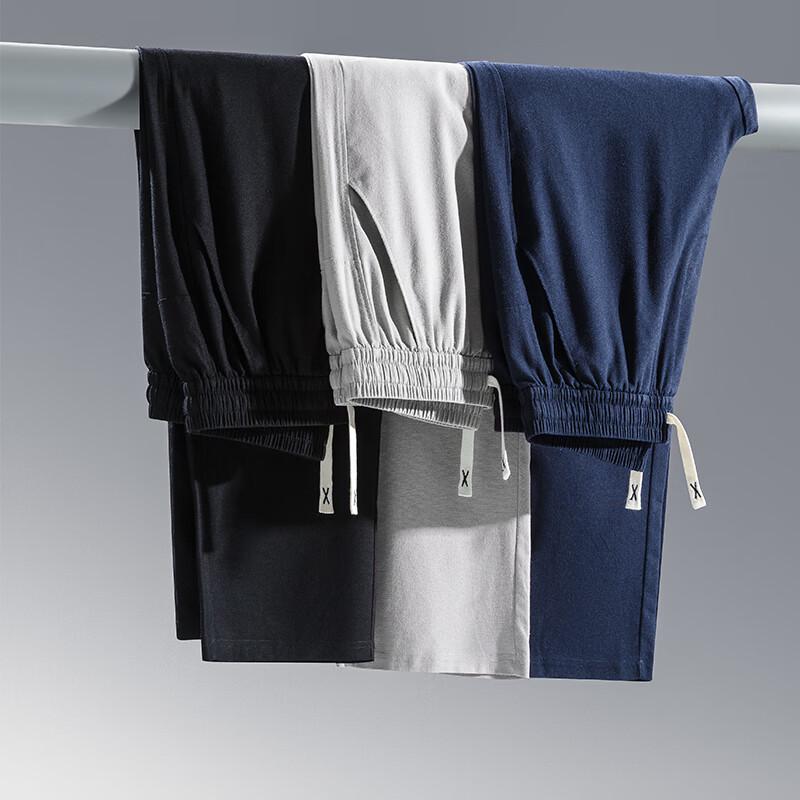 Fengmao Men's Summer Cotton Linen Blend Straight-Leg Casual Pants