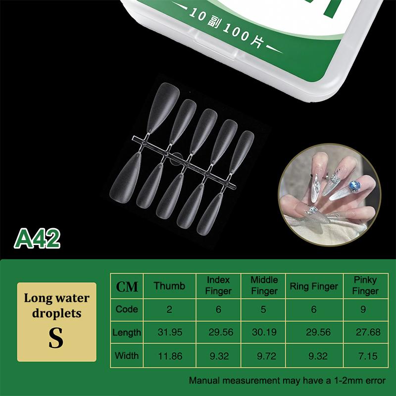 100Pcs/Box Matte Fake Nails No Polishing Press On False Nails Medium Short Design High Matt Soft Gel Nail Tips For Extension