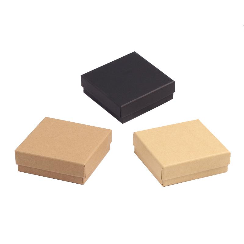 Spot Wholesale Jewelry Box Retro Bracelets Box Carton Jewelry Box Bracelet Box Bracelet Box Kraft Paper Packaging Box