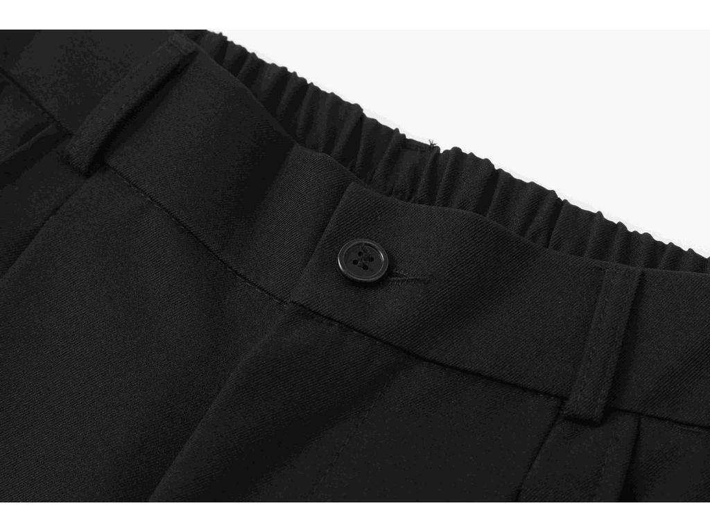 Trendy Men's Slim-Fit Straight or Wide-Leg Trousers - Solid Colors, Spring/Autumn Style