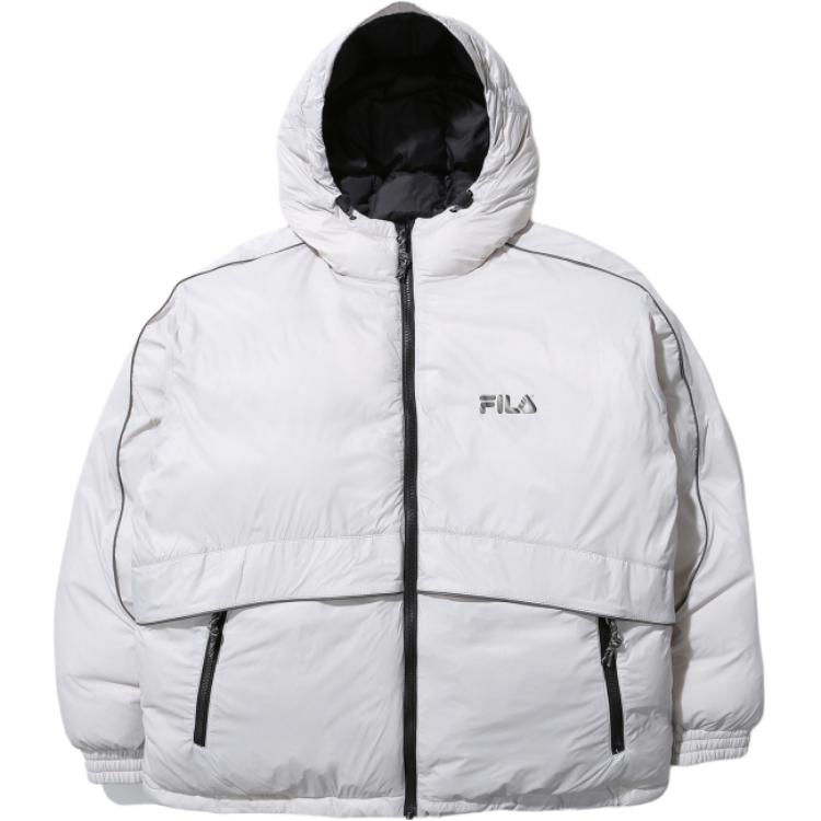 FILA Down Jackets Unisex White Hooded Moderate FS2DJD4107X-LGY