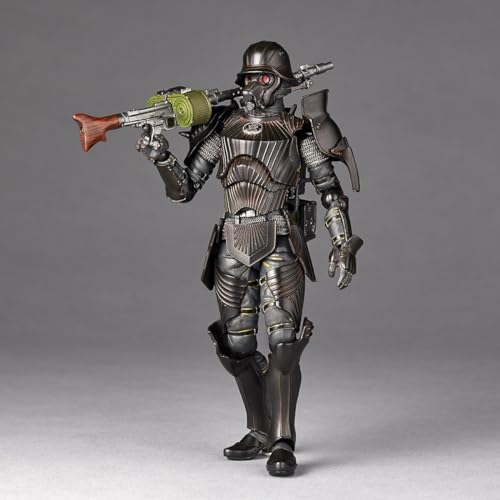 Kaiyodo Takeya-style Articulated Figure Protect Gear "Type 34 Special Enhanced Armor" Black Ver. Approximately 150mm tall. Non-scale PVC & ABS painted