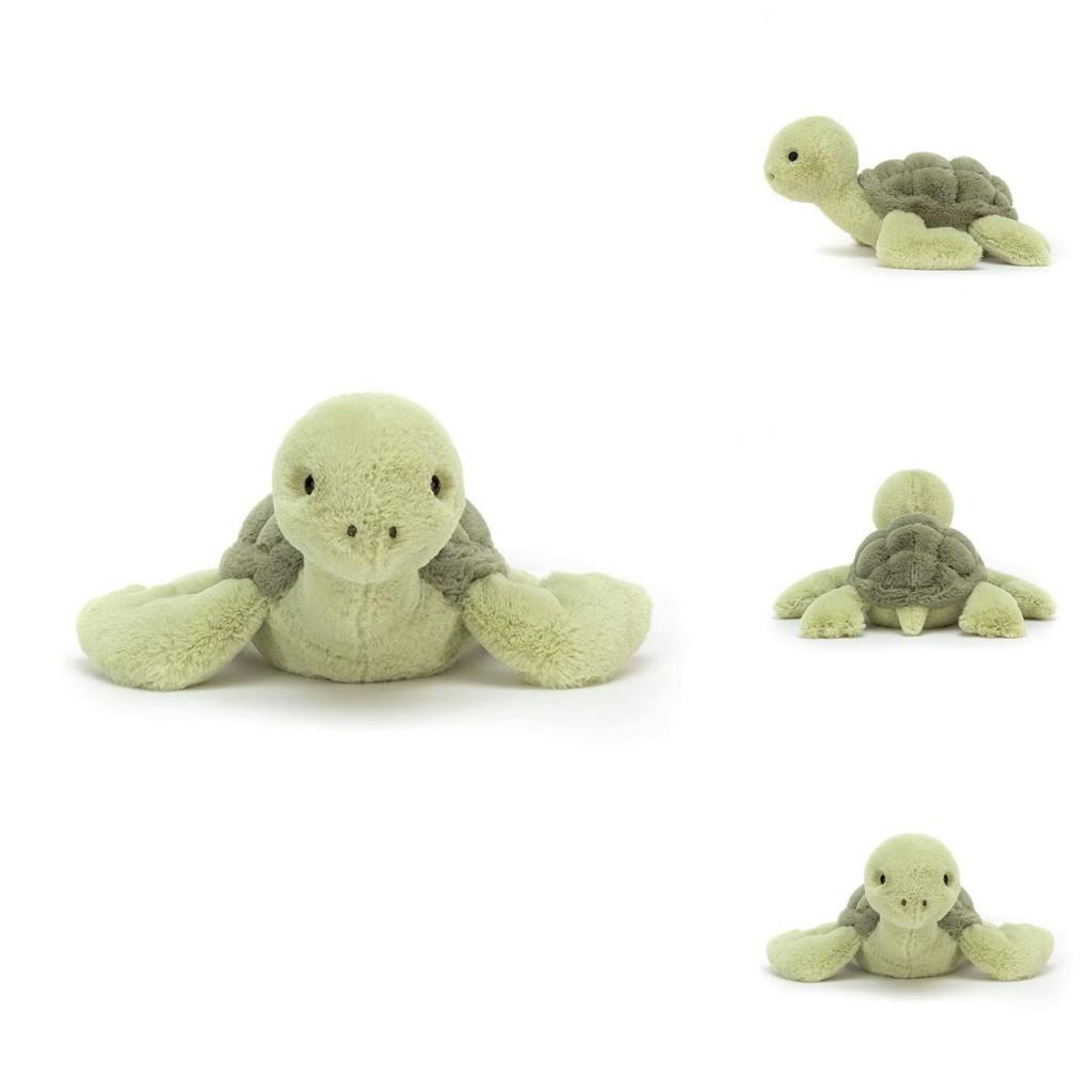 Turtle Cute Little Plush Toy Cartoon Green Hair Girl Sleeping Companion Gift