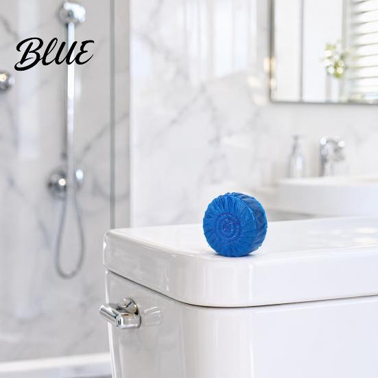 Blauer Toilettenreiniger-Tank für automatische Reiniger-Schüsseltabletten 20 Stück Tabletten zum Einwerfen Badezimmer-Sanitäranlagen Verhindert Flecken & Desodoriert Einfache Anwendung