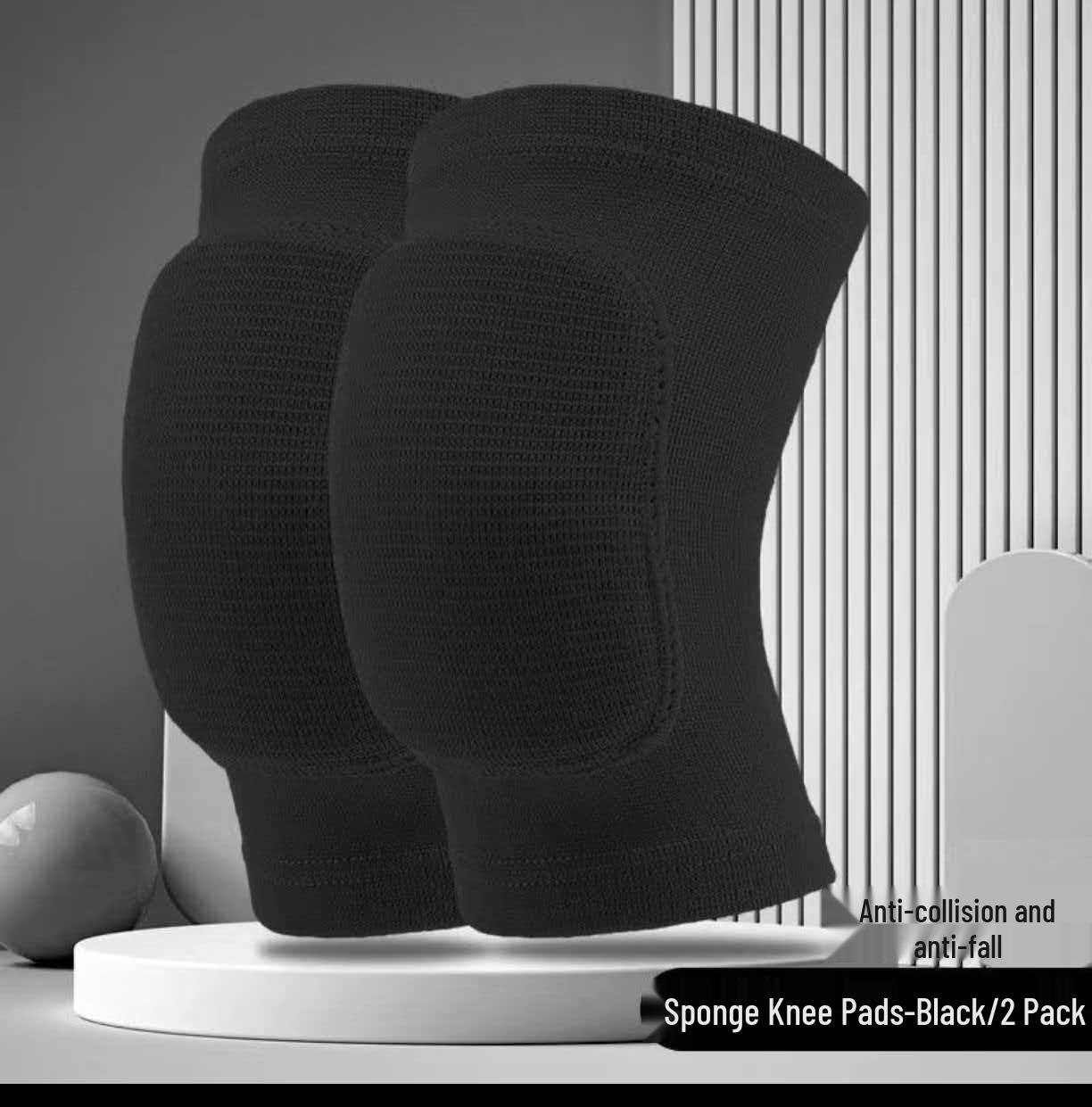 Breathable Anti-collision Sports Arm Sleeves with Wristbands & Elbow Pads for Volleyball & Tennis Training M Knee Pads чёрный