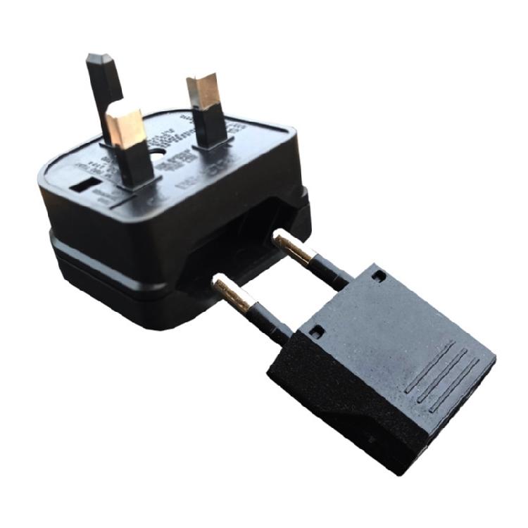 2pcs EU to UK Plug Adapters European to UK Set Universal Input Wall Socket